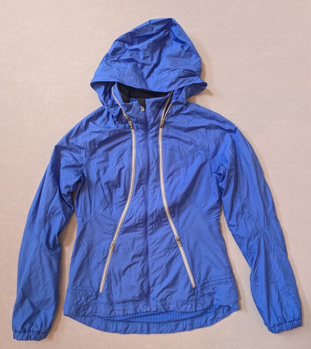 Vintage lululemon Record Breaker Jacket Pigment Blue Size 6